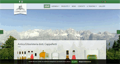 Desktop Screenshot of cappellettinovasalus.it